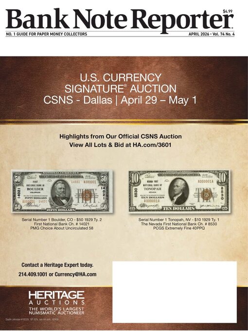 Title details for Banknote Reporter by Active Interest Media HoldCo, Inc. - Available